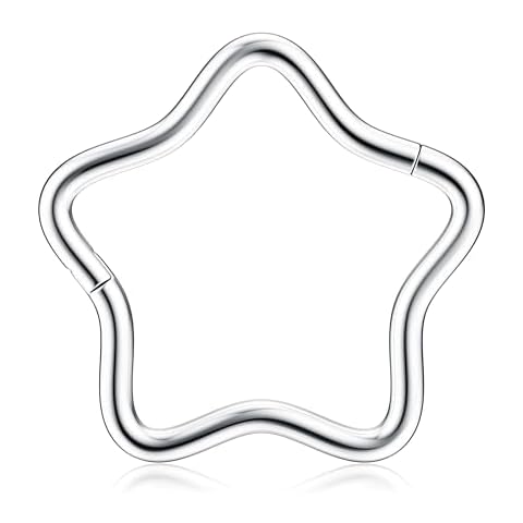 BodyBonita Silver Septum Rings for Women Cover