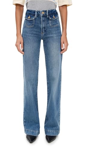 PAIGE Women's Leenah Jeans with Mini Patch Pockets