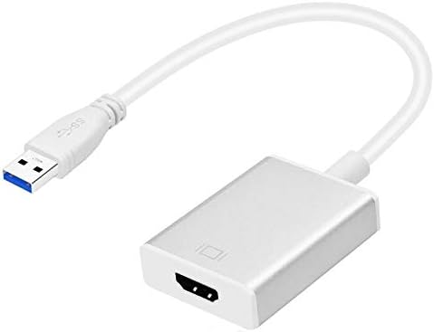 USB 3.0 to HDMI, HD 1080P Video Graphics Cable Adapter Converter for HDTV TV Audio Video Adapter for Windows 7/8/10 PC (Not Support Mac/VISTA)