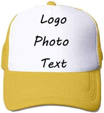 Custom Baseball Hat,Trucker Cap,Adjustable Cap,Black Hat for Men/Women,DIY Logo Cap