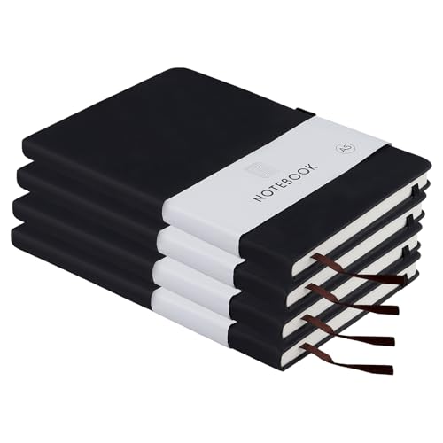 CHUENKUK Set di 4 quaderni formato A5, a righe, 21,2