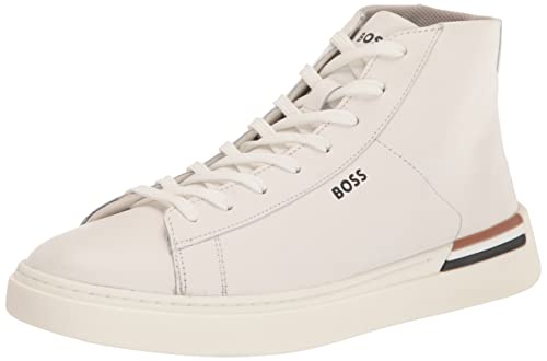 BOSS Men's Smooth Leather High Top Sneakers