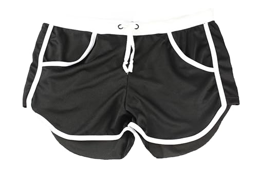 Ngtcglm Men's Quick Dry Running Workout Shorts Casual Quick Dry Fitness Shorts Sports Gym Sports with Pockets Black