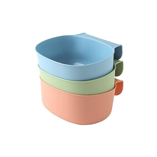 Caneca de basura colgante para cocina plástico 3 piezas