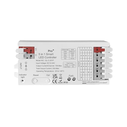 Contrôleur de bande lumineuse LED 3.0 Pro+ module haut de gamme 20A RGBW