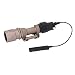 FARMSOLDIER M951 Compact LED Weapon Mounted Light, Scout Flashlight Switch and Thumbscrew Mount 280 Lumens Tan
