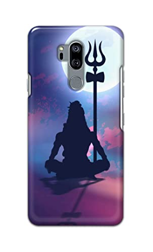 Image of Printed Hard Back Cover Case for LG G7 ThinQ | LG G7 Plus Back Cover (Lord Shiva) -702