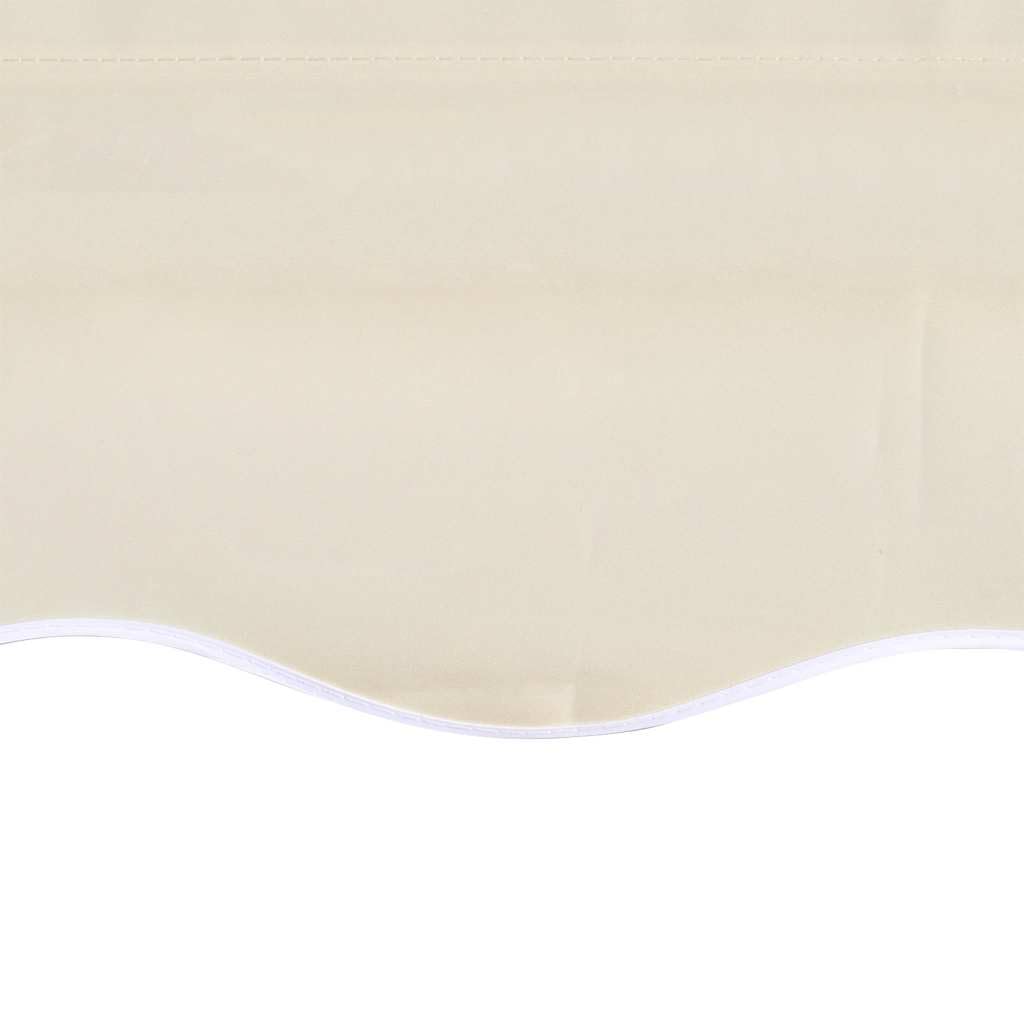 Leasha Toile de Rechange Store Banne avec Lambrequin, Toile Tissu de Remplacement pour Auvent 480x295 cm Crème