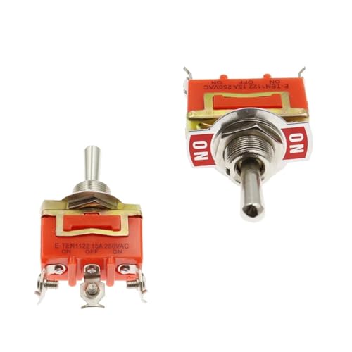 Interrupteur à bascule E-TEN1122 haute capacité 15A pour commutation ON-OFF - 4