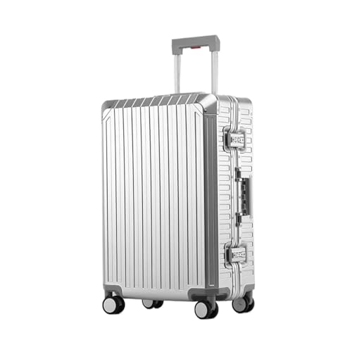[YUdMFghE] �X�[�c�P�[�Xsuitcase�g���x���o�b�Oluggage �ו��I�[���A���~�j�E���}�O�l�V�E�������L���ȃA���~�j�E�����s�X�[�c�P�[�X�����g�����[�P�[�X���j�o�[�T���z�C�[�� 20 �C���`����o�b�O(Silver,29 Inches)