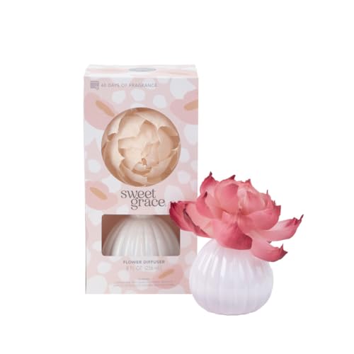 Bridgewater Candle Flower Reed Diffuser Fragranced Decorative Room Freshener-Sweet Grace