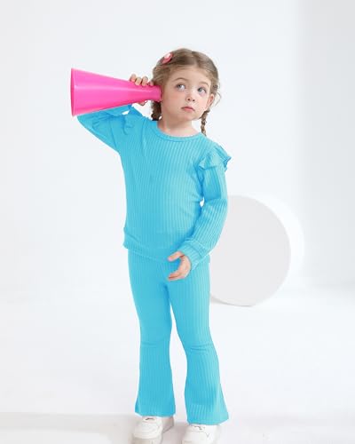Image of Weebaby Toddler Girl Clothes Infant Girl Sweatsuit Baby Pant Set Outfits Fall Winter Clothing Little Clothes for Girl
