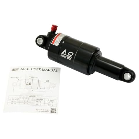DNM AO-6 New Model with Air Chamber Vavle Mountain Bike Air Rear Shock 165 x 41mm, ST2442 Cover