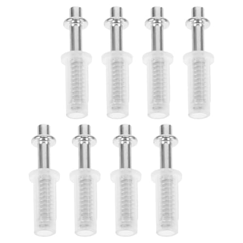 Operitacx kit de herrajes para puertas plegables con 8 piezas, bisagras pivotantes para puertas de clóset, herraje metálico pesado miniatura 1