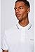 BOSS Men's Paddy Short Sleeve Polo Shirt, Classic-White, Large