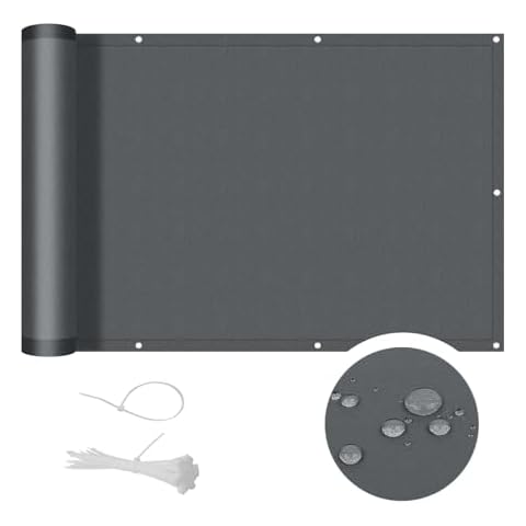 COOL AREA Brise Vue Balcon 90x400cm Cover