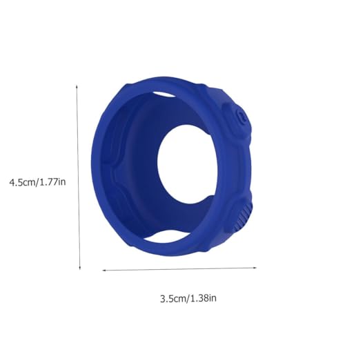 Funda protectora de silicona para reloj Forerunner marco resistente flexible azul negro 2