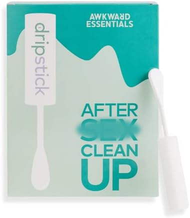 Dripstick Absorbing Sponge For Women - Awkward Essentials Dripstick 20 Pack of Sterile Post Coitus Sponges for Feminine Care and Hygiene