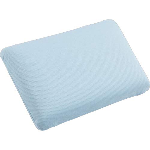 アイリスプラザ 枕 低反発 冷感ジェル 接触涼感 リバーシブル 年中使える 肩こり モールド低反発ウレタン 体圧分散性 フィット感 洗えるカバー ブルー JASP-4363