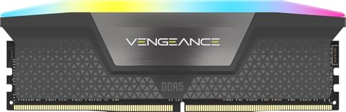 Image of C0RSAIR Vengeance RGB DDR5 16GB (1x16GB) 5200MHz CL40 Desktop RAM, Intel XMP 3.0 & AMD EXPO Compatible, Dynamic RGB Lighting, 1.25V UDIMM Gaming Memory - Gray (CMH16GX5M1B5200Z40)