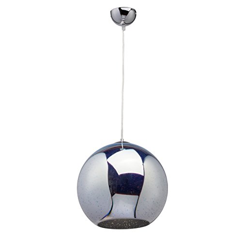Suspension moderne Regenbogen 663011401 en métal chrome et globe en verre miroir E27