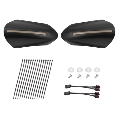 Protège-mains LED pour Harley Touring 2024+ noir vif avec clignotants