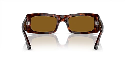Image of Persol Unisex Sunglasses Black Frame, Green Lenses, 54MM