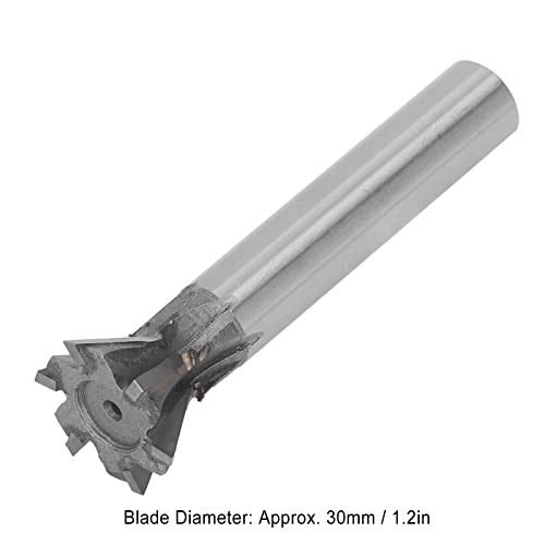 Image of Shanrya Dovetail Cutter Wear Resistant 60 Degree End Mill 6 Flutes with Straight Shank for Steel Iron Machining,Shanryah12D