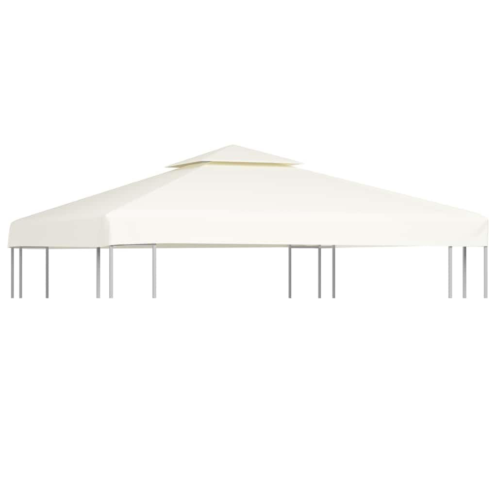 Pawilon zapasowy dach 310 g/m², kremowo-biały, 3 x 3 m z 8 oczkami