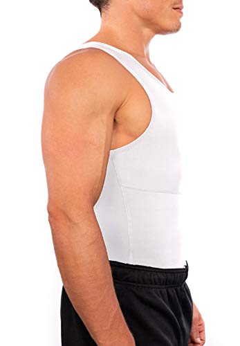 Esteem Apparel Max Mens Compression Shirt for Chest and Body Shaper Belly Slimming Shapewear Undershirt Tank Top for Men4