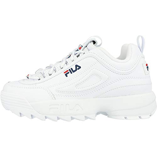 Fila Disruptor II Premium White Navy Leather 7 US Womens / 5½ US Mens2
