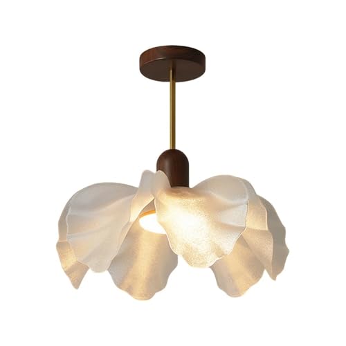 Luminaire suspendu en grain de noyer pour lustre de cuisine et salon design E27