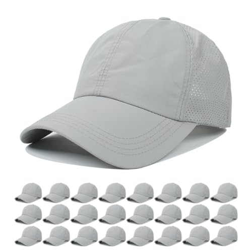 Image of Quick Dry Fit Baseball Cap - Water Repellent Sun Hat for Fishing, Running, Hiking, Golf, Surfing, Sailing, Boating