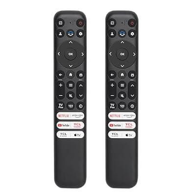 (Pack of 2) RC813 Infrared Remote Control, for TCL Google TV Remote Control, with 6 Shortcut Keys. Compatible with TCL 4k QLED/UHD/QD-Mini Series Smart TVS (no Voice)