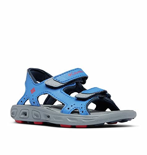 Columbia Youth Techsun Vent Sandalias De Senderismo Y Trekking para Unisex niños, Azul (Stormy Blue x Mountain Red), 39 EU