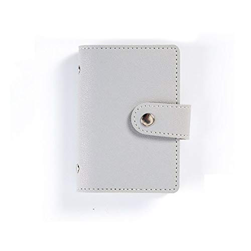 Porte-cartes de crédit en cuir PU avec blocage RFID Cartes en Cuir Porte-Monnaie de crédit pour femme, Gris Cover