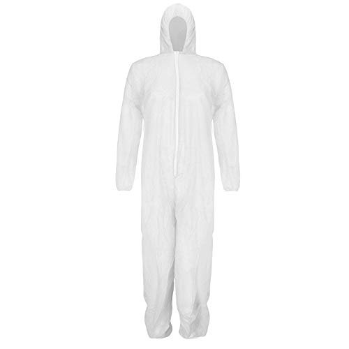 Générique Combinaison Jetable Avec Capuche en Polypropylène Pour Peintre, Travaux et Anti-Poussière