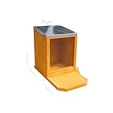 Mucola Eichhörnchen Futterhaus aus Holz 12x22x18cm Eichhörnchenfutterstation Mir großer Sitzplattform | aufklappbares Zinkdach | Futterautomat Futterspender Futterstelle