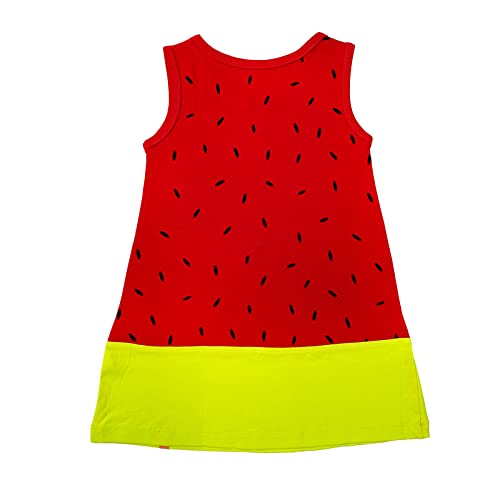 Image of YouGotPlanB 100% Cotton Printed Above Knee Length Dress for Girls