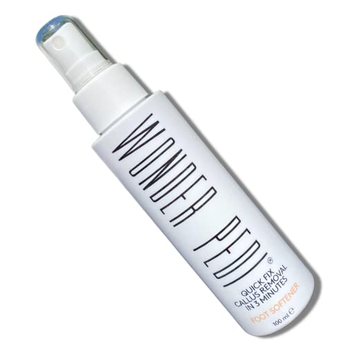 Callus Remover - Instant Exfoliating Peel Foot Spray - Feet Dead Skin Remover Cracked Heels Softener â Home Spa Pedicure Treatment - Works With any Foot File or Scrubber. Wonder Pedi