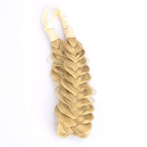 Gledola Messy Synthetic Hair Braided Headband Classic Chunky Wide Plaited Headband for Women Girl Beauty (Honey Blonde) - Image 4