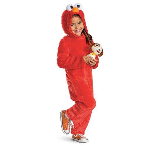 Disfraz oficial de Elmo Sesame Street para niños miniatura 4