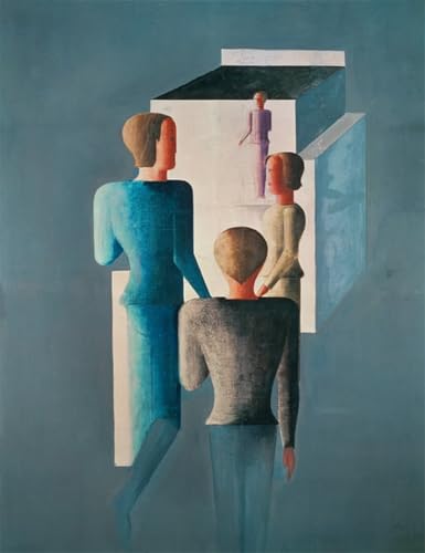 Lienzo de pared de Oskar Schlemmer en formato 60x90cm con motivos abstractos