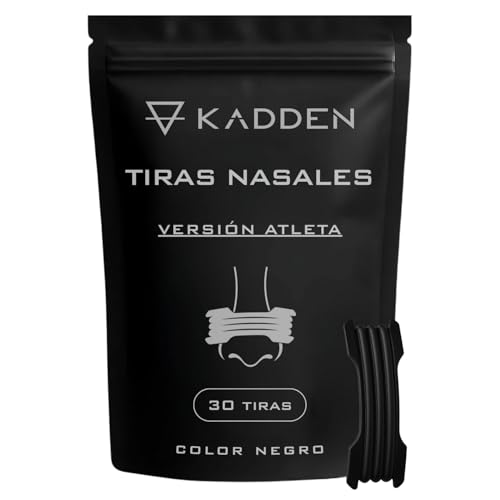 La mejor comparación de Tiras - los preferidos. 34 KADDEN | Tiras Nasales Deportivas | Pack 30 | Color Negro | Mejora la Respiración y Efecto Abre-Nariz Instantáneo | Adhesivo Premium | Para Running, CrossFit y Resistencia