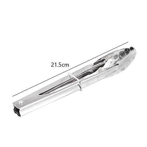 MRKU Pinzas de Acero Inoxidable para cocinar, 1 Pieza, para Asar, ensaladas, Pasteles, postres, Servir Alimentos, Pinzas para Hornear Alimentos