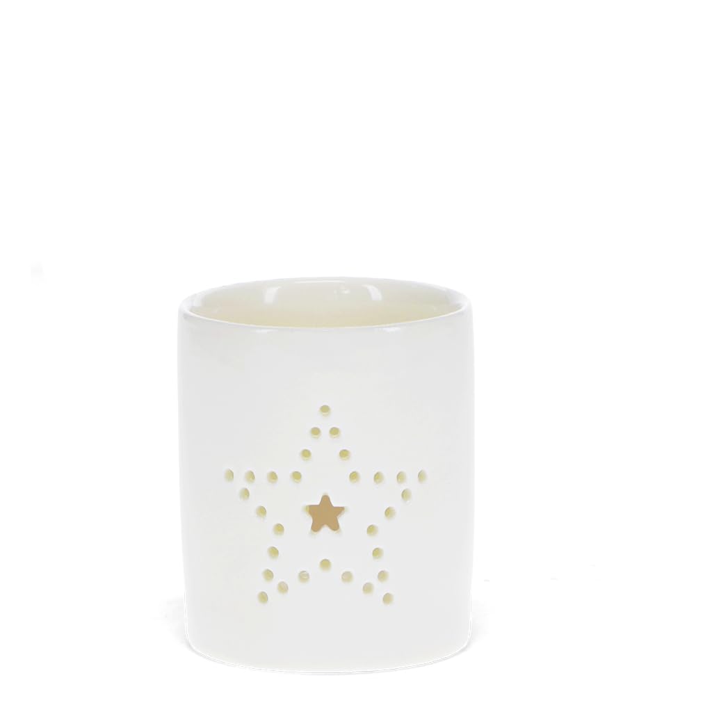 Rex London Blanc Candle Jar Star