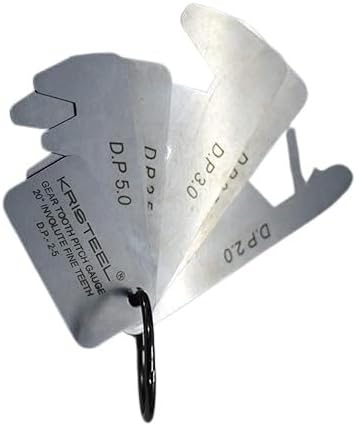 PRESIZE Gear Tooth Profile Gauge 2 to 5 D.P - 20 Degree Pressure Angle - 7 Leaves - New