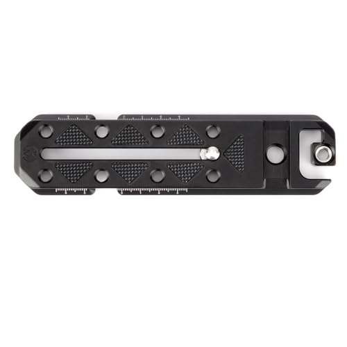 3 Legged Thing Ultra Plate – 150mmArca-Swiss Compatible Long Quick Release Plate | Multi-Mount for Cameras, Monitors & Accessories (Darkness)