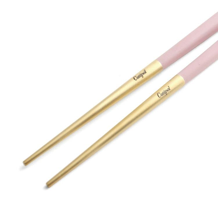 【入手困難】クチポール KUBE お箸 ピンクゴールド 箸置き Amazon｜Cutipol（クチポール）KUBE 箸+箸置きセット 2膳組