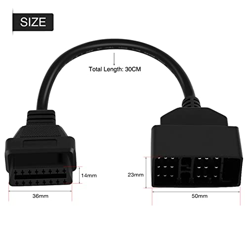Cabo de diagnóstico obd2, adaptador de diagnóstico de carro profissional abs antienvelhecimento para